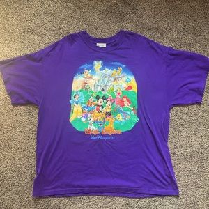 Disney Purple Magic Kingdom Short Sleeve Tee